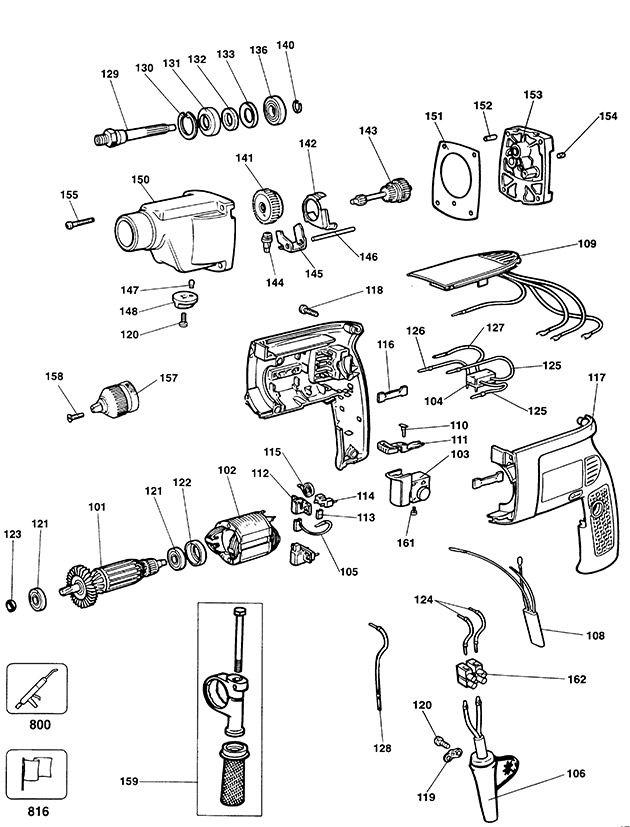Elu BM21E Type 1 Drill Spare Parts BM21E