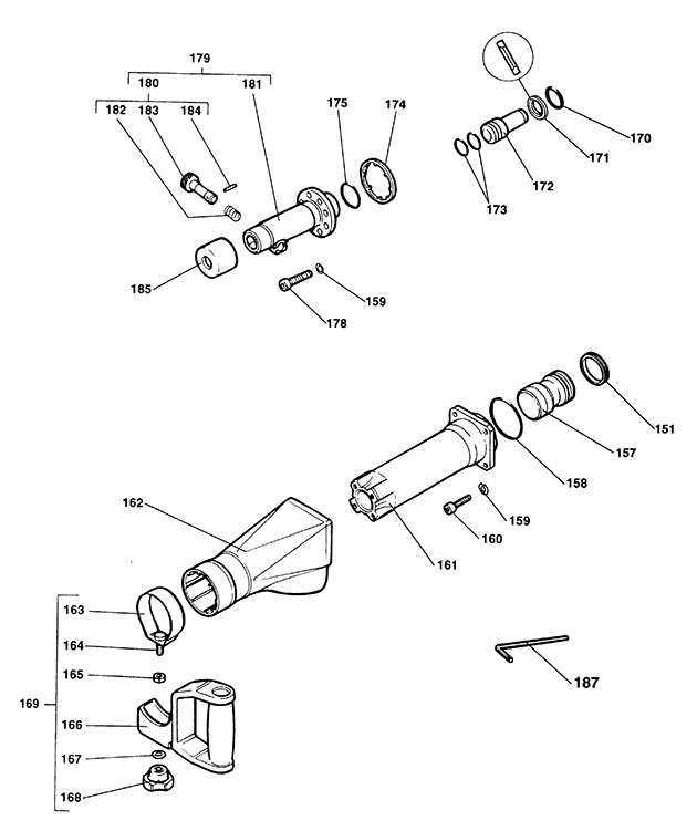 Elu SH60K Type 1 Demolition Hammer Spare Parts SH60K