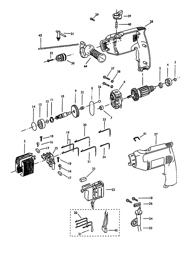 DeWalt DW203 Type 1 Drill Spare Parts DW203