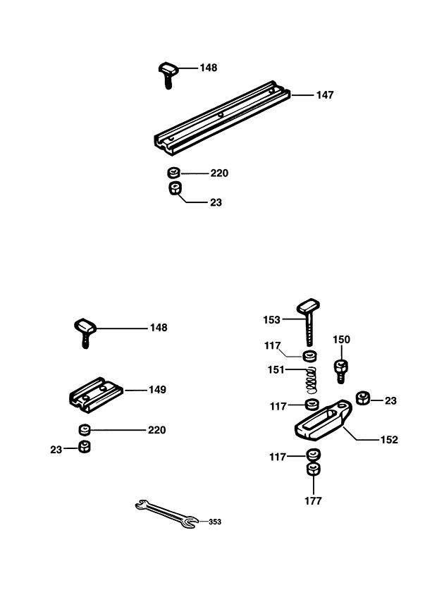 DeWalt DE2010 Type 1 Adaptor Spare Parts DE2010