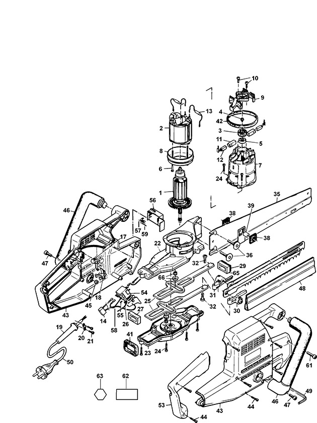DeWalt DW391 Type 3 Universal Saw Spare Parts DW391