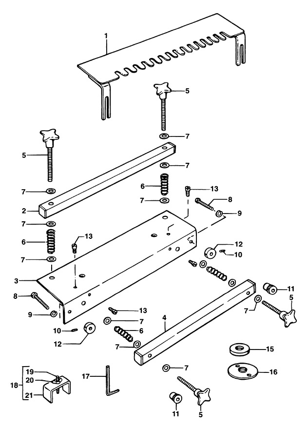 DeWalt DE6251 Type 1 Dovetail Jig Spare Parts DE6251
