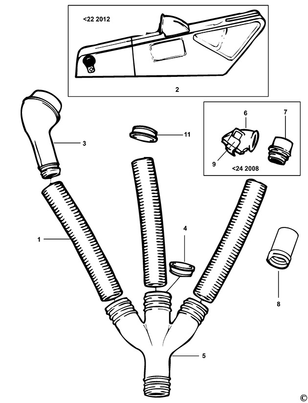 DeWalt DE3500 Type 1 Dust Ext Kit Spare Parts DE3500