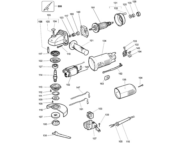 Elu WS31 Type 1 Angle Grinder Spare Parts WS31