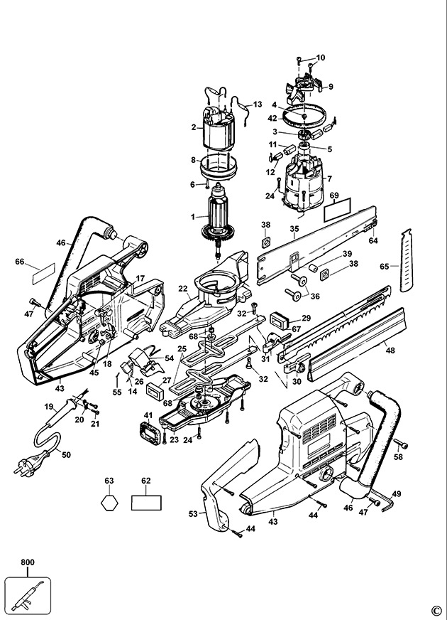 DeWalt DW392 Type 1 Universal Saw Spare Parts DW392