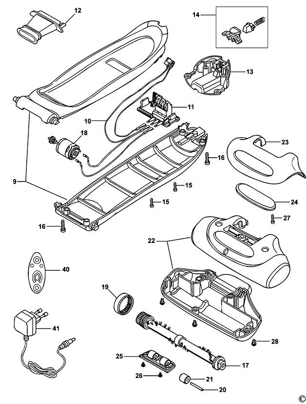 Black & Decker FV9601 Type H2 Floor Vac Spare Parts FV9601