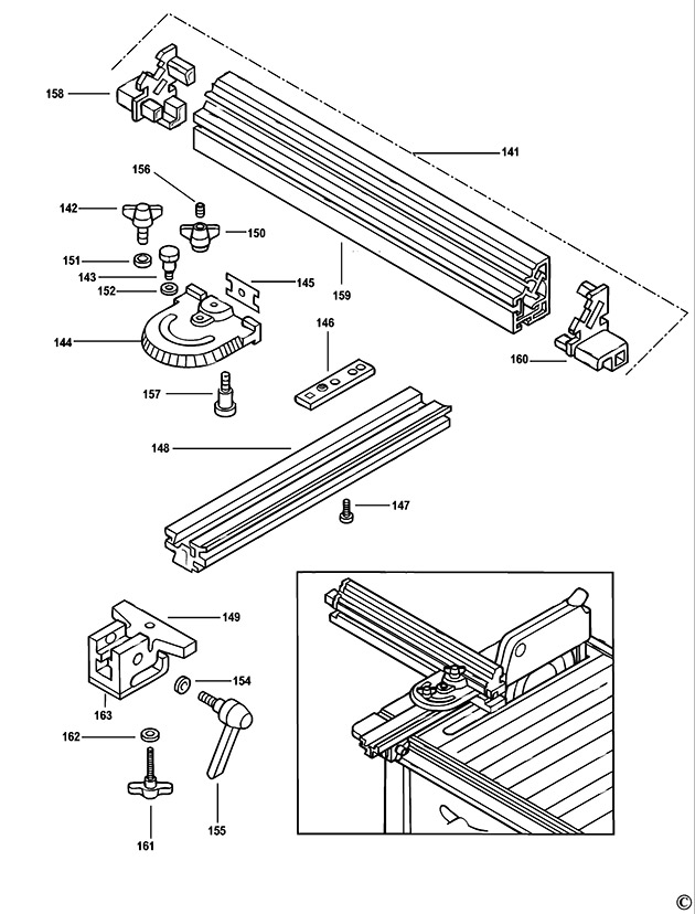 DeWalt DW719 Type 1 Table Saw Spare Parts DW719
