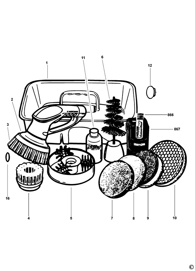 Black & Decker S500 Type 1 Scumbuster Spare Parts S500