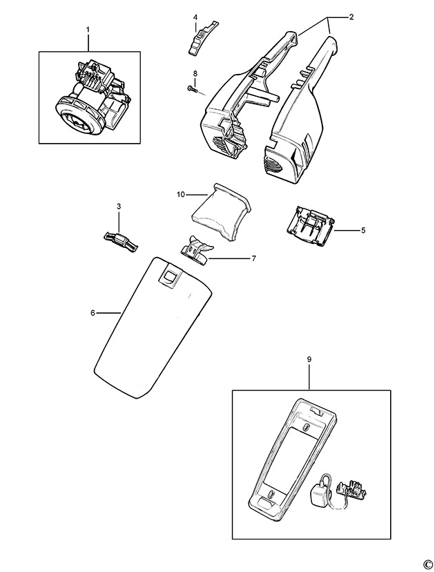 Black & Decker HC410 Type 4 Dustbuster Spare Parts HC410