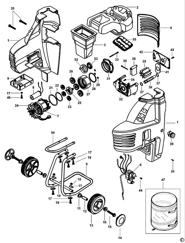 Black & Decker GS2200 Type 1 Shredder Spare Parts GS2200