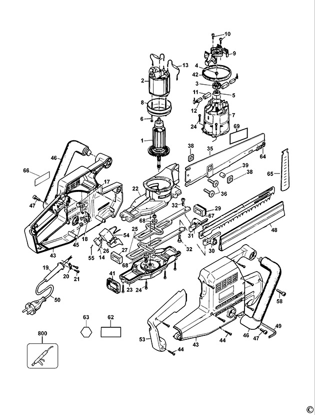 DeWalt DW392 Type 4 Universal Saw Spare Parts DW392
