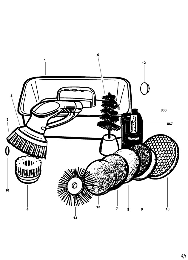 Black & Decker S410 Type 1 Scumbuster Spare Parts S410