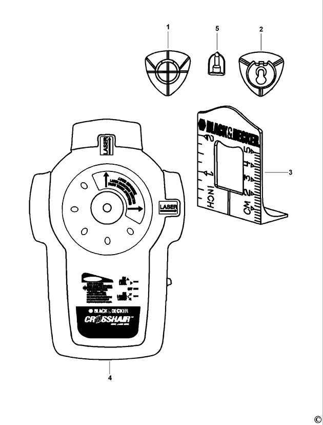 Black & Decker LZR5 Type 1 Laser Spare Parts LZR5