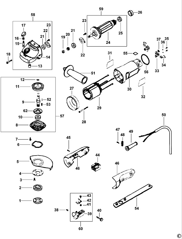 Black & Decker FS7500AG Type 1  Spare Parts FS7500AG