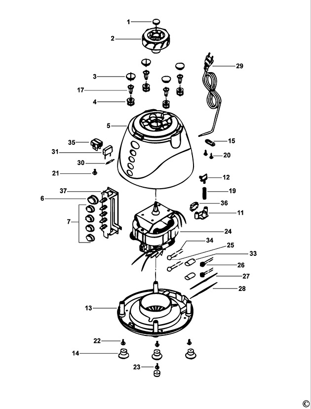 Black & Decker BX300 Type 1 Blender Spare Parts BX300