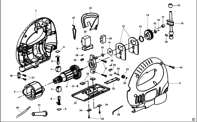 Black & Decker CD201 Type 1 Jigsaw Spare Parts CD201