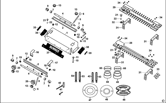 DeWalt DE6212 Type 1 Dovetail Jig Spare Parts DE6212