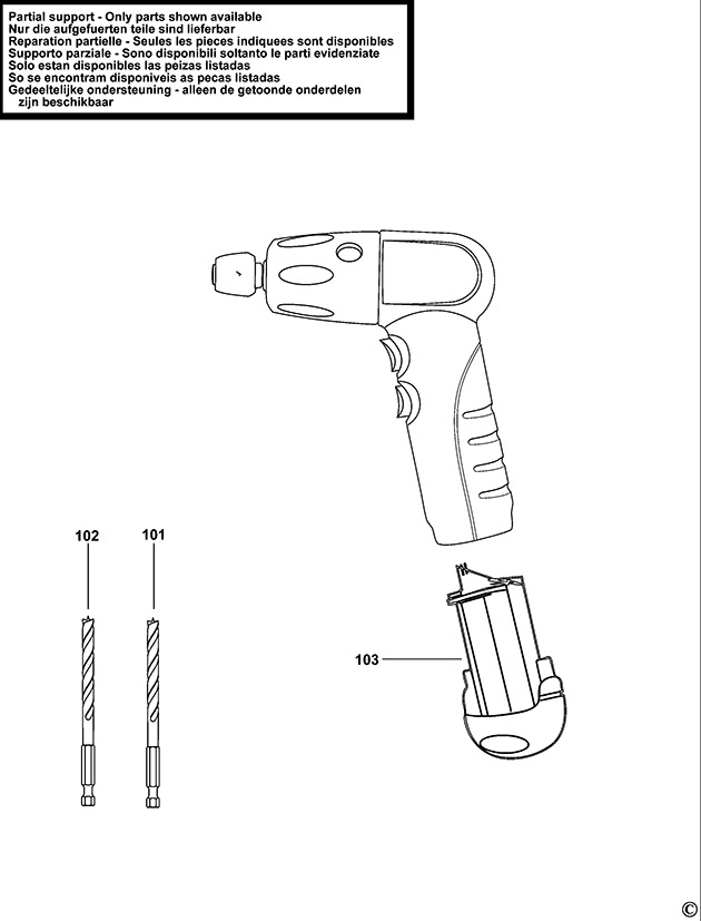 Black & Decker AD600 Type 1 Cordless Screwdriver Spare Parts AD600