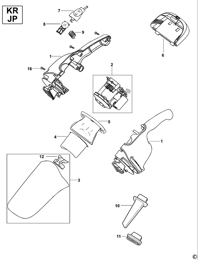 Black & Decker Z-AV1205 Type 1 Car Vac Spare Parts Z-AV1205