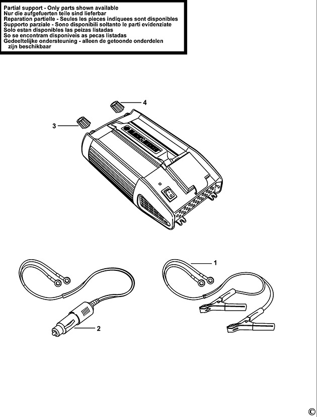 Black & Decker BDV066 Type 1 - 2 Power Inverter Spare Parts BDV066