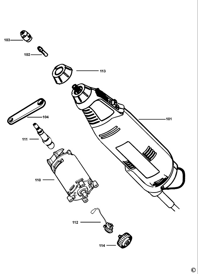 Black & Decker RTX1 Type 1 Drill Spare Parts RTX1