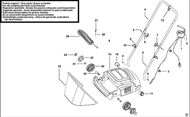 Black & Decker GD300X Type 1 Lawnraker Spare Parts GD300X