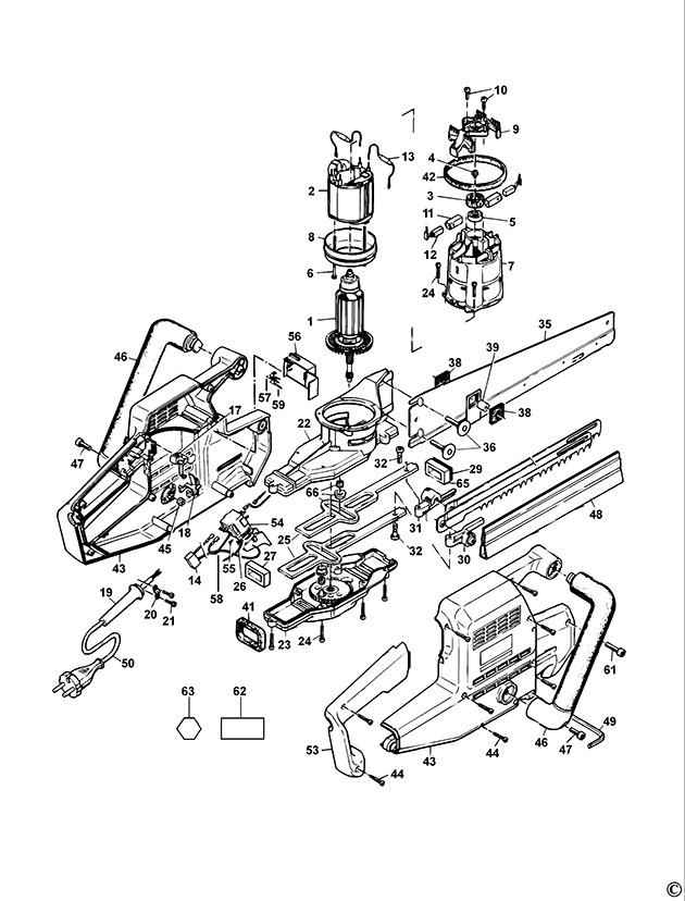 DeWalt DW391 Type 5 Universal Saw Spare Parts DW391
