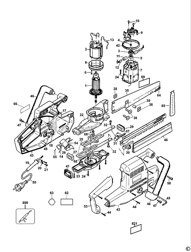 DeWalt DW393 Type 5 Universal Saw Spare Parts DW393