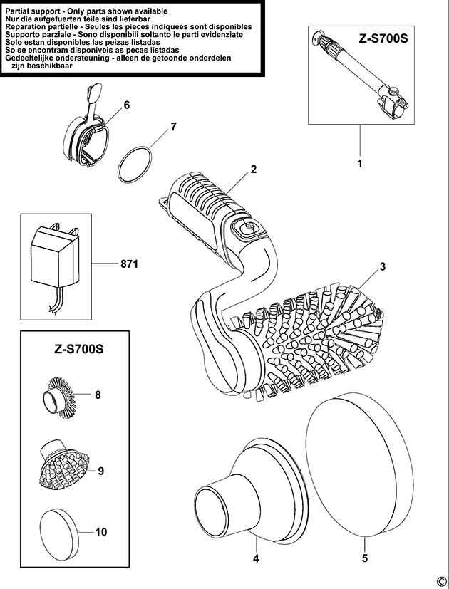 Black & Decker Z-S700 Type 1 Scumbuster Spare Parts Z-S700