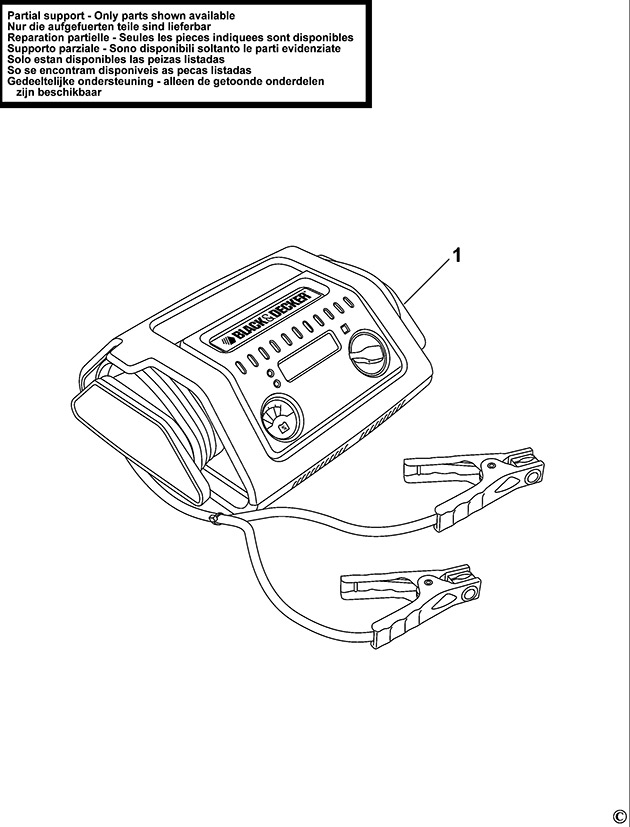 Black & Decker BDSBC10A Type 1 Battery Charger Spare Parts BDSBC10A