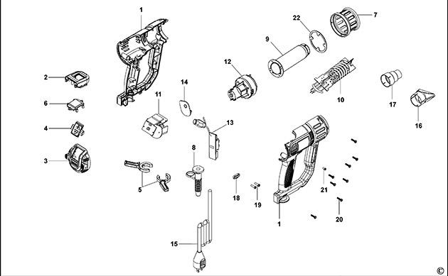 DeWalt D26414 Type 1 Heatgun Spare Parts D26414