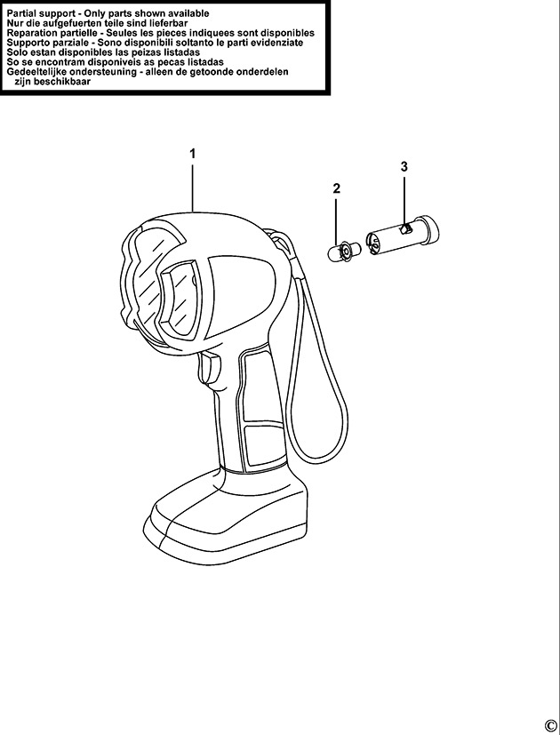 Black & Decker FSL12 Type 1 Torch Spare Parts FSL12