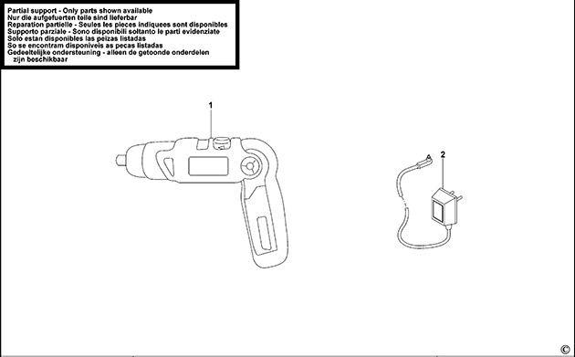 Black & Decker KC36LN Type H1 Cordless Screwdriver Spare Parts KC36LN