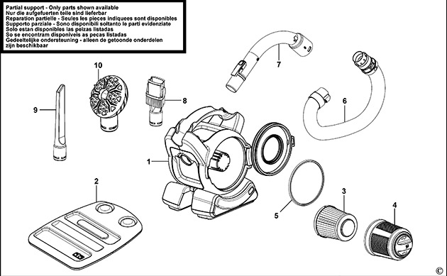 Black & Decker PD1800EL Type H1 Dust Buster Spare Parts PD1800EL
