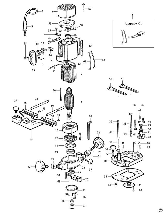 Elu MOF96E Type 2 Router Spare Parts MOF96E