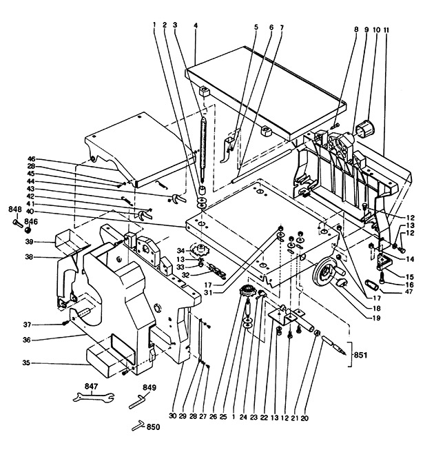 DeWalt DW1151----F Type 1 Planer Thicknesser Spare Parts DW1151----F