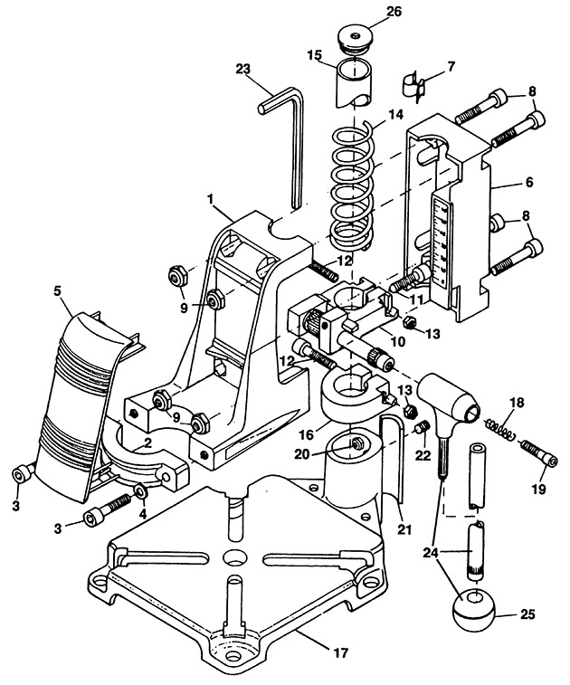 Black & Decker D2002 Type 1 Drill Stand Spare Parts D2002