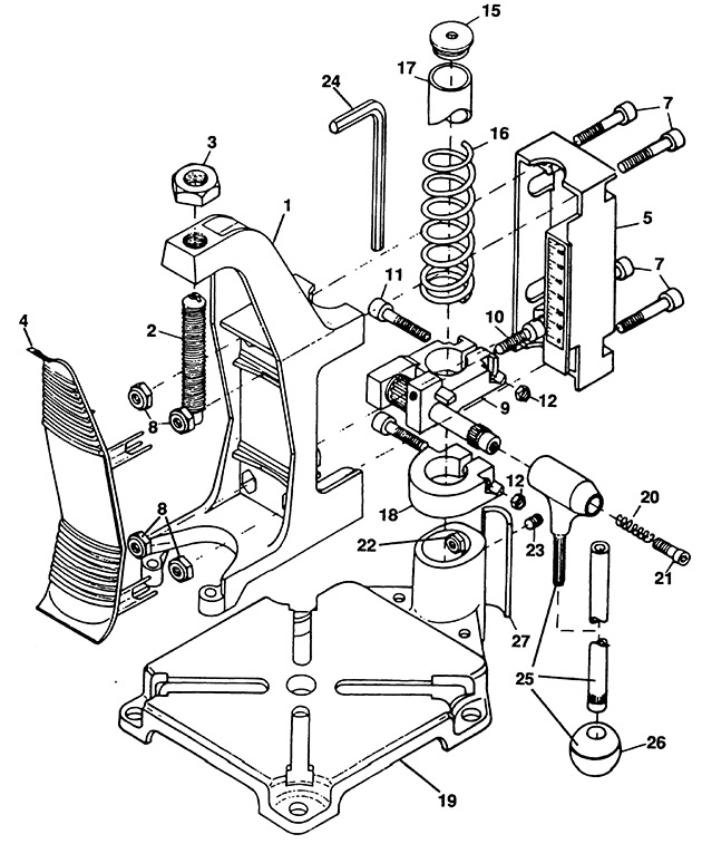 Black & Decker D2000 Type 1 Drill Stand Spare Parts D2000