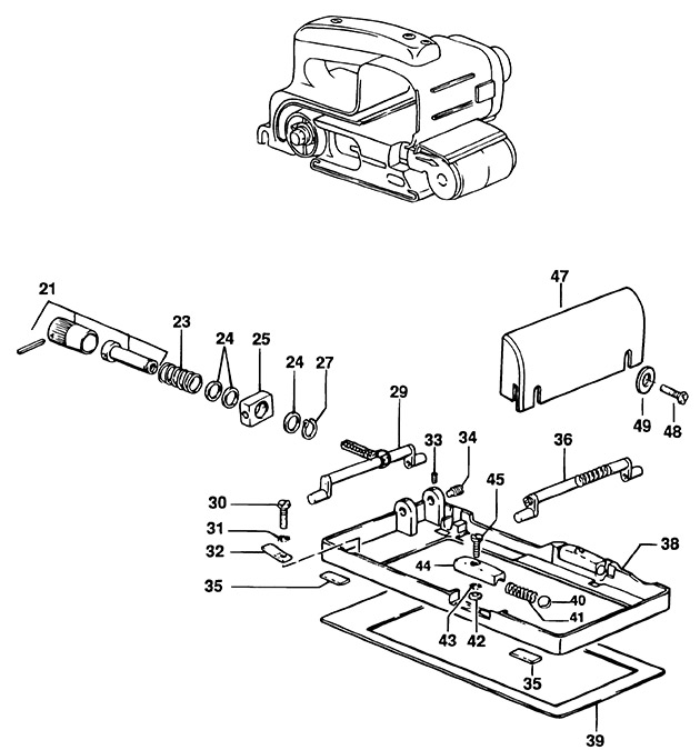 Elu 157206500 Type 1 Sanding Frame Spare Parts 157206500