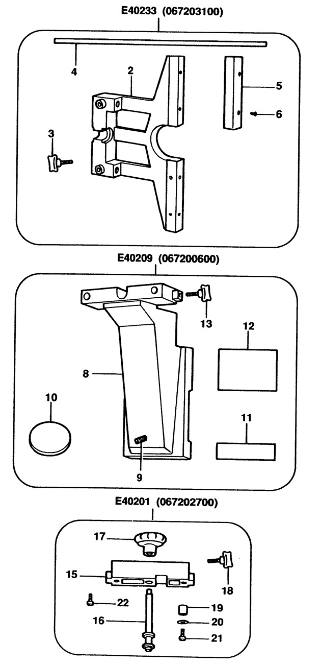 Elu E40209 Type 1 Trimming Guide Spare Parts E40209