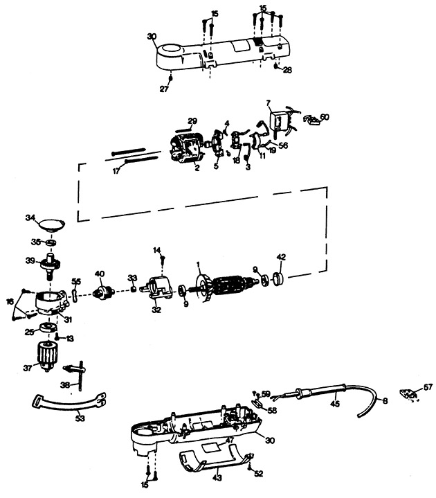 Black & Decker 1065 Type 100 Drill Spare Parts 1065