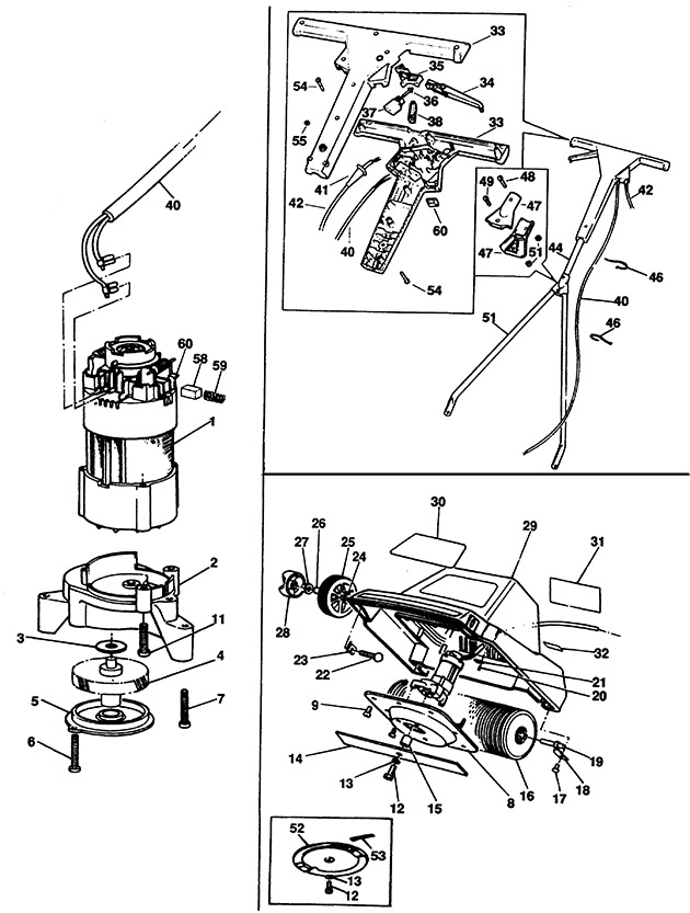 Black & Decker GR101 Type 1 Rotary Mower Spare Parts GR101