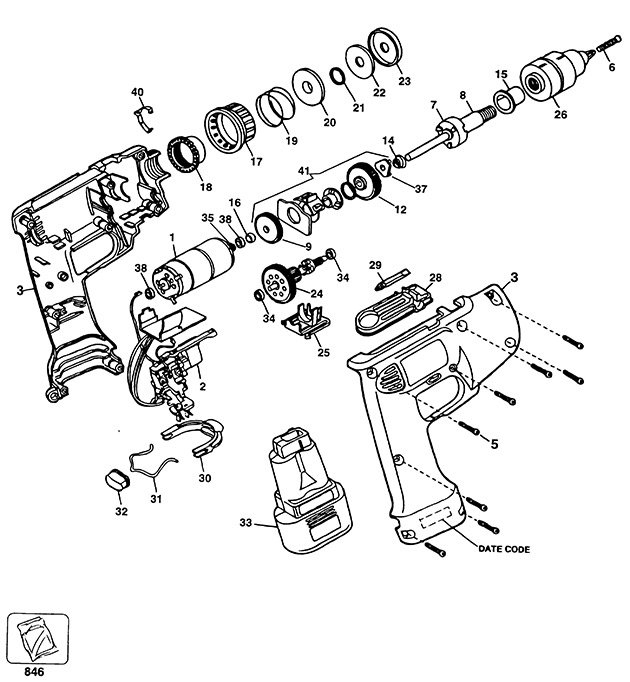 Elu MABS96 Type 1 Driver Versa Clutch Spare Parts MABS96