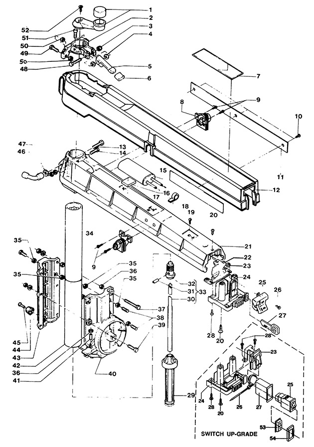 DeWalt DW1201----B Type 1 Radial Arm Saw Spare Parts DW1201----B