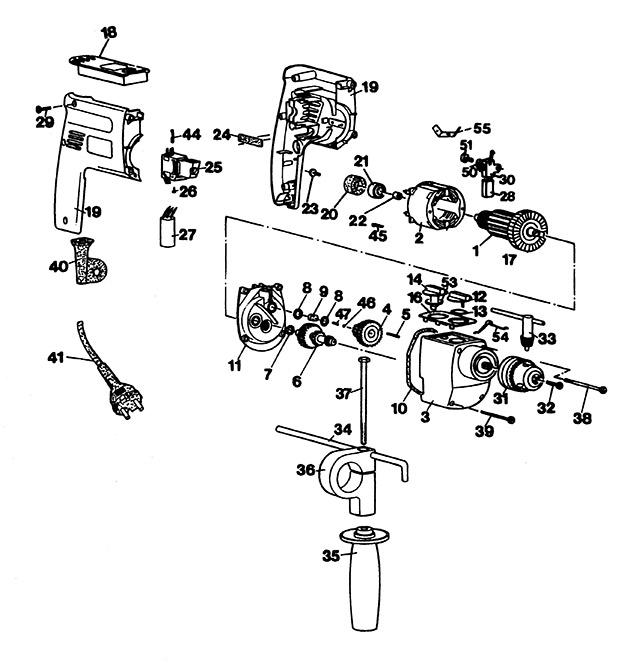 Black & Decker SR905R Type 1 Drill Spare Parts SR905R