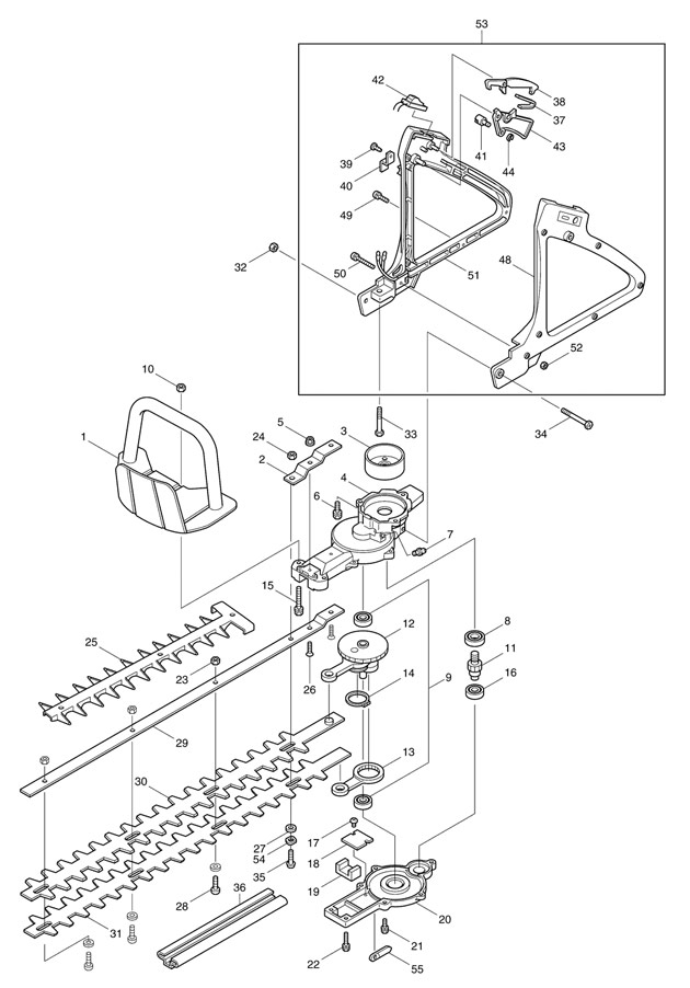 Makita EH561 Petrol Hedge Trimmer Spare Parts EH561