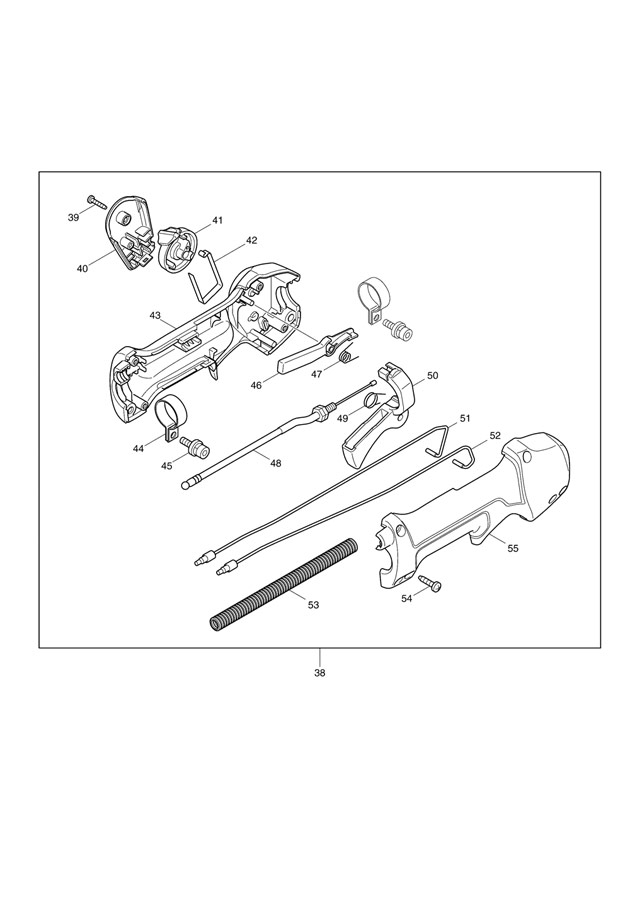 Makita EM2651LH 4-stroke 25cc Petrol Brush Cutter Spare Parts EM2651LH