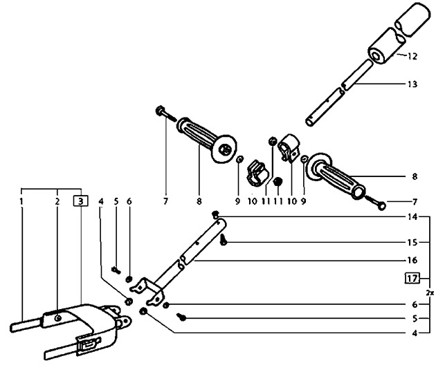 Festool 486375 Tpe-rs 100 Carpet Remover Extension-handle Spare Parts 486375