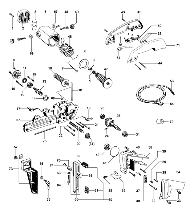 Festool 10011312 Cm 150 Chain Cutter Spare Parts 10011312
