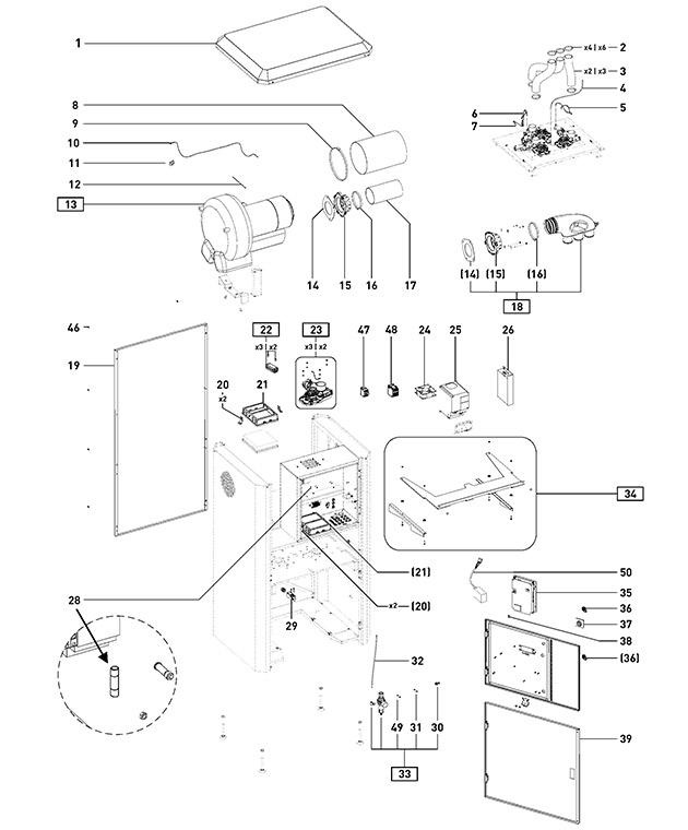Festool 10014766 Turbo Ii M 14 Wp R1 Dust Extraction Spare Parts 10014766